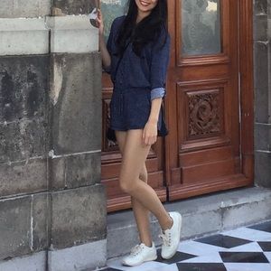 Joie long sleeves shorts romper